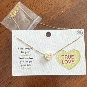 True Love Gold Heart Necklace